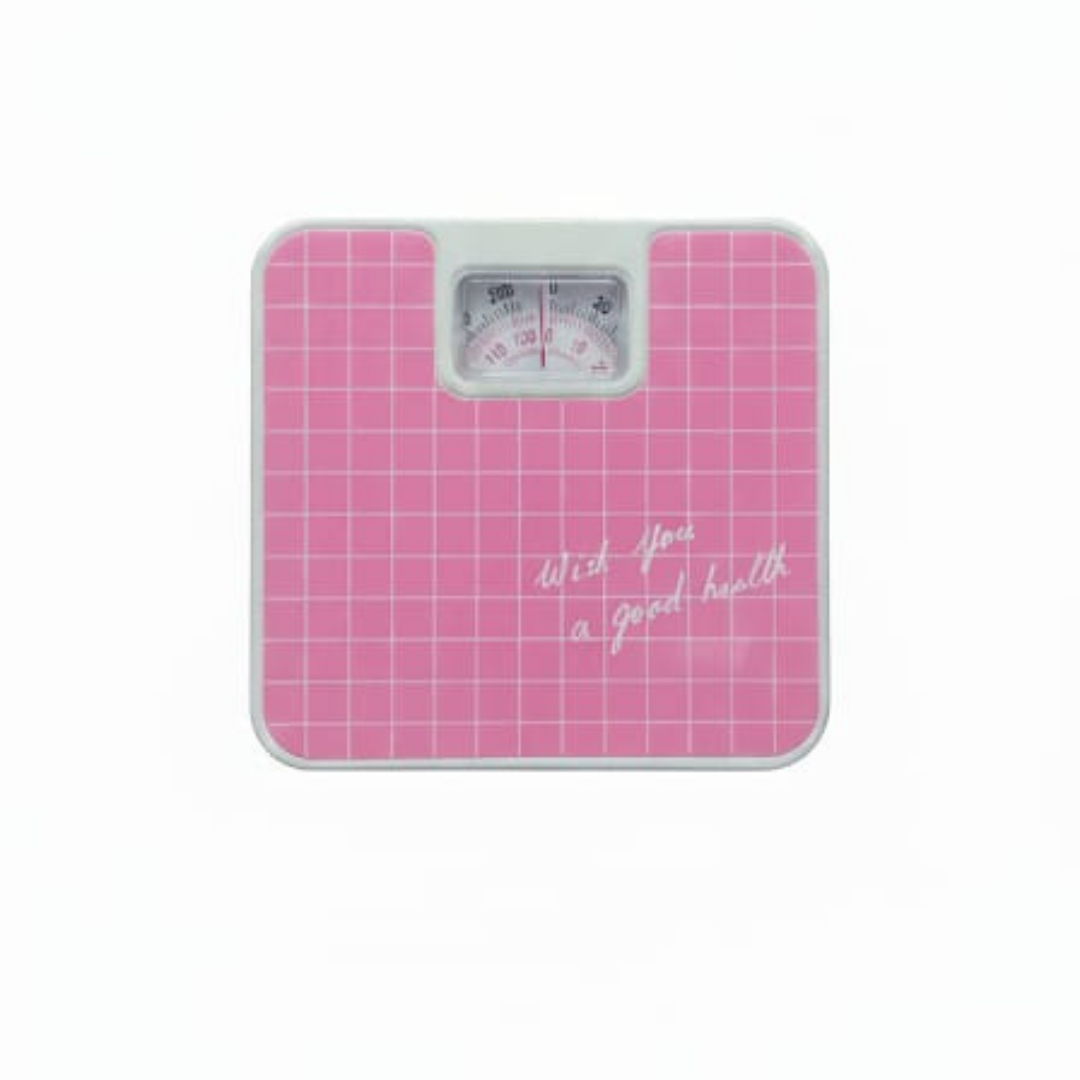 Pink Mechanical Weighing Scale