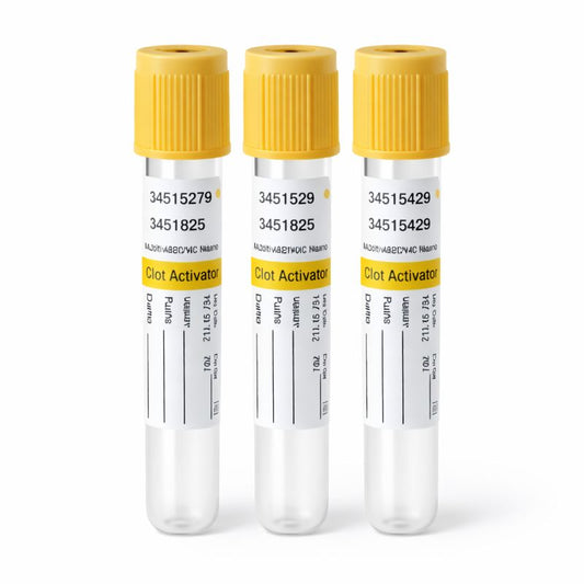 Gel & Clot Activator Blood Collection Tube Yellow Cap 4ml – Glass (IVD)
